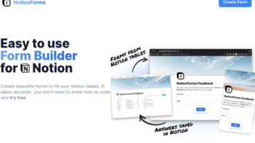 Form Builder for Notion with Unlimited Responses: NotionForms