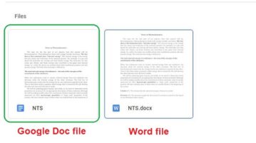 Google doc file in Drive