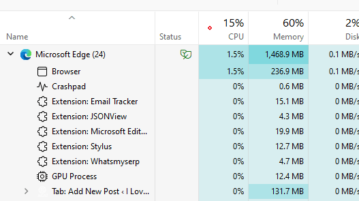 Task Manager Filtering apps