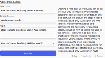 Enwrite Article Introduction Generated