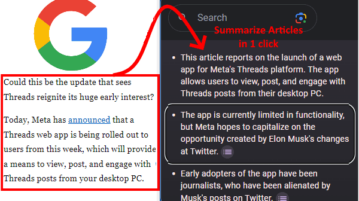 Summarize Articles using Google's new SGE AI Tool