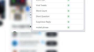 Tweetfilter window