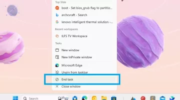 Enable End Task Option in Taskbar Menu to Kill Unresponsive Apps